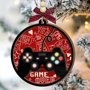 2 x Hobby Christmas Ornaments 2025  Wooden Funny Ornament for Christmas Tree, Unique for Men and Teenage Boys, Festive Hanging Decor for Holiday Celebrations