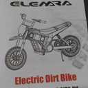 ELEMARA Electric Motorcycle, 350W Electric Dirt Bike for Kids, 15.5 mph & 150lb Max, w/Music & Bluetooth, Chain-Driven Motor, Twist-Grip Throttle & Hand-Operated Rear Brake,12" Air-Filled Tires-Green