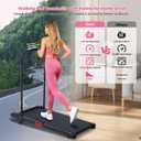 Walking Pad with Incline and Handle Bar, Portable Treadmill for Home Small, Electric Walking Pads Treadmills with Handles, Compact Treadmills with Incline for Small Spaces, 3.0HP, 0.6-7.6MPH, 350LBS