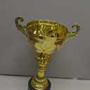 Decade Awards Metal Cup Trophy, Gold or Silver - Engraved Corporate Love Cup Award (10, 11.5, 13 or 14.5 Inch Tall) - Engraved Plate on Request