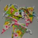 FEPITO 4 Pack Hawaiian Bunting Banner Luau Party Tropical Party Bunting Totally 12 Meters