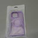 Anuck Case for iPhone 14 Pro Case Magnetic Phone Case Compatible with MagSafe, Soft TPU Bumper Hard Translucent Matte Back Slim Fit Shockproof Protective Cover for Men Women Girls - Light Purple