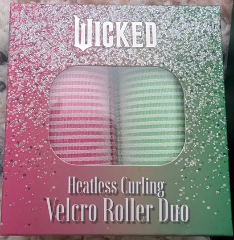 Wicked Heatless Curling Velcro Roller Duo (pink/green)