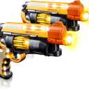 ArtCreativity Blade Runner Toy Pistol Set - 2 Light Up Toy Guns with LEDs & Sound Effects, Safe Pretend Play Pistols for Kids, Fun Light-Up Toy Guns for Boys & Girls with Batteries Included
