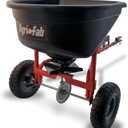 Agri-Fab 45-0527 110 lb. Tow- Behind Lawn & Garden Broadcast Spreader for Seed,Fertilizer,Salt,Ice Melt; Easy to use Flow Control from Seat of Riding Lawn Mower, 110lb Capacity