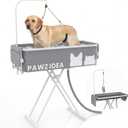 PAWZIDEA 2-in-1 Dog Bathtub & Grooming Table 43" for Medium to Large Dogs