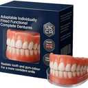 Premium Silicone Denture Reline Kit - Soft Reline Set for Secure Upper/Lower Dentures - All-Day Comfort for Men & Women