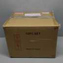 GBHOME Ceramic Dinnerware Sets, 18 Piece Embossed Elegant Stoneware Plates and Bowls Sets, Housewarming Wedding Gift | Dishwasher & Microwave Safe | Dishes Set Service for 6 (Pale Khaki)