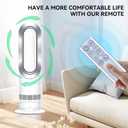 Replacement Fan Remote Control Compatible for Dyson DP01 DP03 TP02 TP03 Pure Cool Link Purifying Fan, Part Number 967400-01 (Sliver Color with Battery) (Silver)