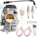 CV40 Carburetor Compatible with 1988-2006 Harley Davidson Sportster 883 1200 XL883 XL1200,1988-2016 Dyna & FXR,1988-2017 Softail,1988-2016 Touring,1998-Up Sportster Electra Glide Fatboy & More Carb