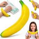 Bannana Squishy Toy, 2026 New Giant Banana Squishy Toy, 7 Inch Soft Jumbo Banana Squishy, PU Foam Banana Stress Relief Toy for Work and Daily Relaxation