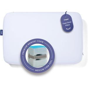 Casper Snow Foam Pillow, Standard, White King