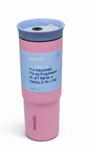 Owala® 40 oz Travel Tumbler SS Pink Skies