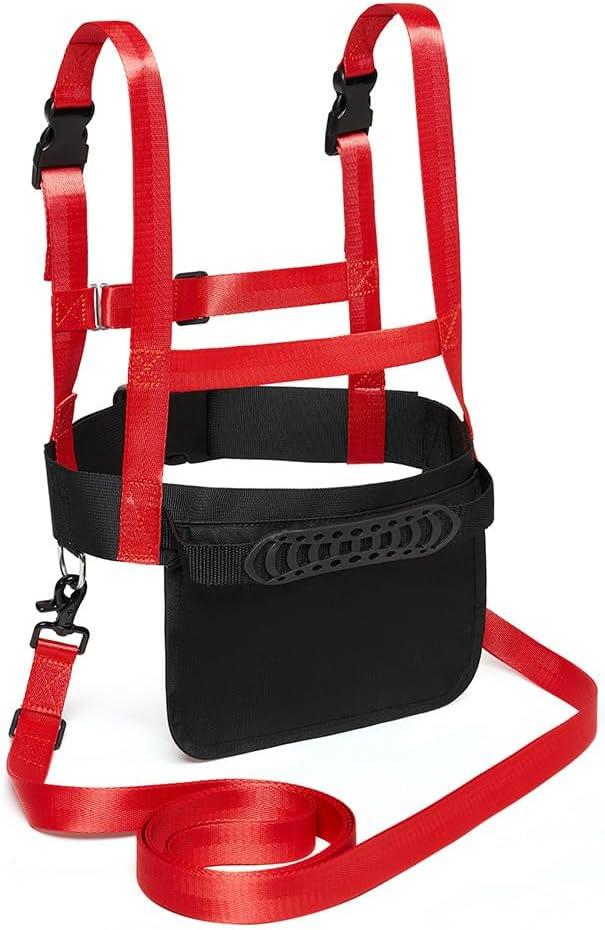 Kids Ski Snowboard Training Shoulder Harness Toddler Skiing Harness with Removable Leash and Handle for Beginners Speed Control Teaching, Skating, Skateboarding, Snowboard Kids Roller Skating Cycling