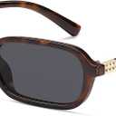 Appassal Retro Rectangular Sunglasses for Women Vintage 2026 Fashion Trendy Funny Small 90s Square Sunnies AP3698