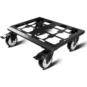 Heavy Duty Tool Box Dolly Compatible with Mil.Waukee Packout Toolboxes, Thickened Carbon Steel Frame and Larger Wheels with Brake System, No Drilling Required, Load-Bearing Capacity Up to 200lb