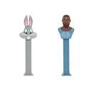 PEZ Candy Space Jam Gift Set, Bugs Bunny & Lebron James Dispensers & Six Pack Of Candy (8 Piece Assortment)