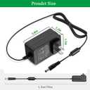 Gonine 24V 1.5A Power Supply, DC 24V Power Cord, for 24Vdc LED Light Strip 24 Volt Essential Oil Diffuser, AC 100-240V to DC 24 V 1.5A 1A 0.5A Adapter UL Certificate, (Not Battery Charger).
