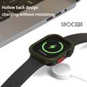 2 x Rugged Case Compatible with Apple Watch Case Series 9/8/7 41mm Series 6/SE/5/4 40mm, Soft TPU Shockproof Bumper Drop Proof Protective Cover for iWatch Accessories (Dark Green)