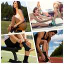 ABIRAM Ankle Brace for Men & Women - Adjustable Compression Sleeve with Wrap, Ion-Matrix Support for Sprained Ankle, Plantar Fasciitis, Achilles Tendonitis Relief - Breathable Gear for Running, Sports