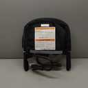 Hook-On High Chair, Fold-Flat Storage, Removable Seat Cushion, Dining Tray Plus (Black)