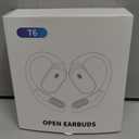 Open Ear Wireless Earbuds Bluetooth 5.4 Headphones, 50H Playtime Stereo Earphones with ENC Noise Cancelling, IPX7 Waterproof Ear Buds with Ergonomic Earhook for Sports/Fitness/Travel/Workouts (Black)