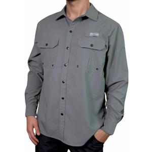 Men's UV UPF 50+ Sun Protection Long Sleeve Shirt, Fishing Shirts for Men, Poncho Shirts for Men, Button Up Shirts for Men (S)