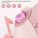seenda Ergonomic Mouse Wireless, MOU-302 Bluetooth Vertical Mouse Rechargeable, Volume Knob, Silent Mice & 1000/1600/2400 DPI, 3 Multi-Device Connection for Windows/PC/Laptop/Mac/MacBook, Pink