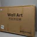 Framed Textured Wood 3D Wall Art for Living Room, Large Boho Tropical Brown Artwork for Walls, 3 Piece Farmhouse Botanical Leaf Wood 3D Textured Wall Art Decor for Office Bedroom Hallway, 24x36 Inch