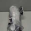 LEVERLOC Shower Caddy Suction Cup 2 Pack, Shower Shelf for Inside, Large Capacity Bathroom Organizers and Storage, Rustproof & Waterproof Metal Bath Basket, No-Drilling, Heavy Duty, Silver