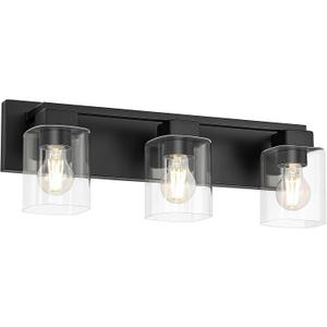 21.6 Inch Bathroom Light Fixtures, with Clear Glass Shade