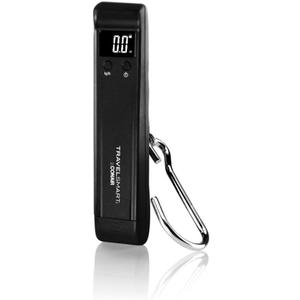 Conair 80 lbs Digital Luggage Scale for Travel, Baggage Scale by Travel Smart with Overweight Alert, Black
