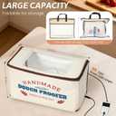 Extra Large Folding Dough Proofing Box with 3-Sided Heating, Temp Control (50-130), 24-Hour Timer, Beep Alert, Storage Bag Ideal for Sourdough, Pizza, Yogurt & Seed Starting