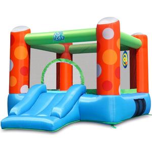 ACTION AIR Bounce House, Inflatable Bounce House with Air Blower, Bouncy Castle with Durable Sewn and Extra Thick, Family Backyard Jump House, Great Gift for Kids