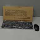 Wireless Keyboard and Mouse Combo, EDJO Silent Full Size Cordless USB Keyboard Mouse, 2.4GHz Lag-Free, Long Battery Life, for Computer, Laptop, PC, Chromebook, Windows (Black, 1 Pack)