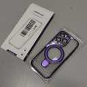 Magnetic for iPhone 14 Pro Case with Invisible Stand[Compatible with MagSafe][Full Camera Lens Protector][Military Drop Protection]Shockproof Not Yellowing Clear Slim Soft for Women Men, 6.1 inch