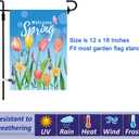 Seasonal Garden Flags Set of 12 Double Sided 12 x 18 Inch Yard Flags, Small Garden Flags for Outside, Fall Winter Halloween Christmas Outdoor Flags, Holiday Flags for All Seasons