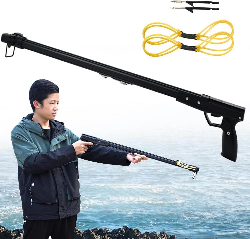 SUFFUSE Slingshot Rifle, Fishing Slingshot, High Power Slingshot with Safety Catch, Outdoor Hunting & Shooting Slingshots (Package 1)
