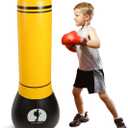 Inflatable Punching Bag for Kids Boxing Set for Practicing Karate, Taekwondo, MMA and to Relieve Pent Up Energy in Kids and Adults
