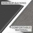 LEKEEPGO Door Mat 24"x36", Non Slip Door Mat Indoor Entrance, Rubber Backing Front Indoor Door mats Washable Absorbent Low-Profile Entryway Entry Resist Dirt Inside Door Mats, Light Grey