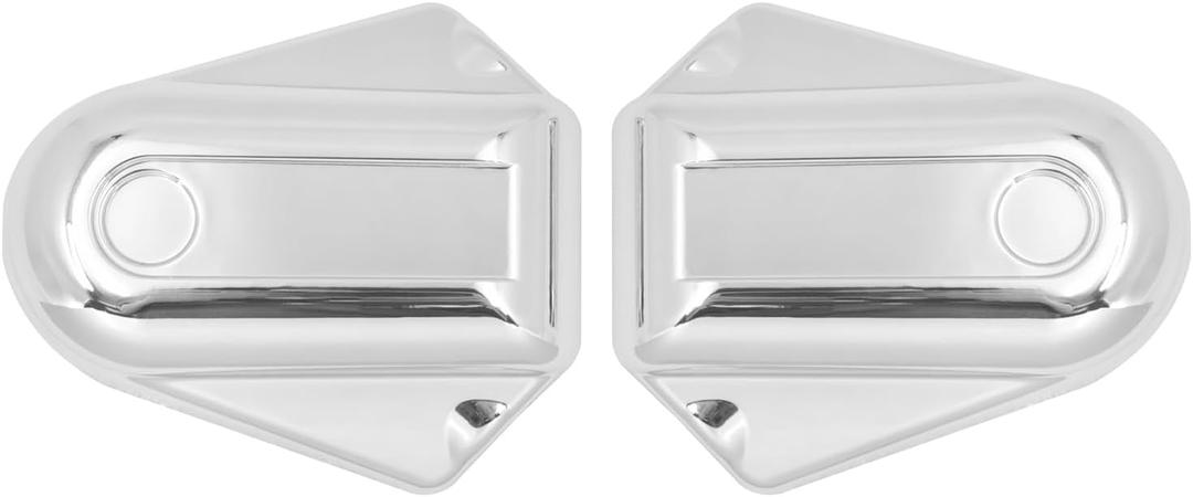 HDBUBALUS Motorcycle Rear Axle Cover Cap Guard ABS Bar Shield for Harley Softail Classic FLSTC Deluxe FLSTN 2008-2016 Chrome