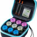 9-Slots Insulin Fridge Holder Storage Case Insulin Vial Protector Holder Insulin Cooler Travel Case Organizer Fits Standard 10ml U-100 Vials with Wrist strap (Blue)