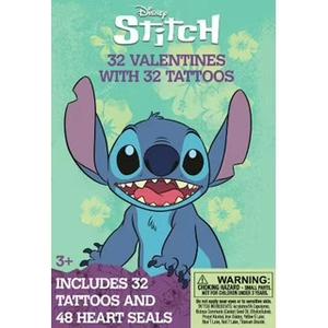 Disney Stitch 32 Valentines With 32 Tattoos 3 Pack