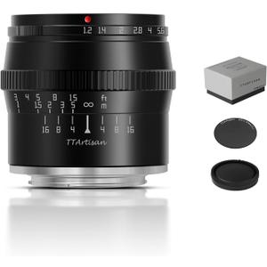 TTArtisan 50mm F1.2 APS-C Manual Focus Lens for MFT Mount Cameras M43 Like EPM1 EPM2 EPL1 EPL2 EPL3 EPL5 EPL6 EPL7 EPL8 EPL9 E-P1 E-P2 E-P3 E-P5 E-P6 E-M1 E-M5 E-M10 E-M10II E-M10III Pen-F