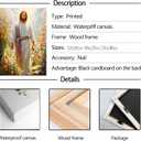 LWJARTFY Jesus Wall Art Christian Canvas Poster Print (Canvas, 12x16in)