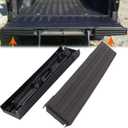 KARPAL Right + Left Flexible Step Side Tailgate Cap Molding End Cap Cover Compatible with 2009 2010 2011 2012 2013 2014 Ford F150 Black