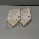 2 x LAMINET Deluxe Tissue Box Cover,Square -Decorative/Cover for Bathroom Vanity,Countertop,Night Stand,Office, Bedroom,Living Room,Desk & Car 5"X5"X5"-Fits 99% of Square Tissue Boxes. Soft Material-Beige