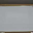 Linen Bulletin Board 24 x18 Inches, White Pin Board Vision Board, Gold Aluminum Framed Fabric Cork Board for Home Office Wall Decor, 10 Push Pins