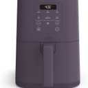 bella 4Qt Slim Air Fryer, Fits-anywhere Kitchenware, EverGood Ceramic Nonstick Coating, Adjustable Temperature, 6 Preset Cooking Options, 60 Min Auto Shutoff w Audible Tone, 3.3lb Capacity, Plum