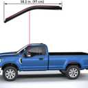 Lightronic Extra Durable Clip-on in-Channel Auto Vent Window Visor, Fits 2017-2025 Ford F-250, F-350 & F-450 Super Duty, Regular/SuperCab/Crew Cab, UV-Protect Rain Guard Wind Deflector, Smoke, 2-Pcs